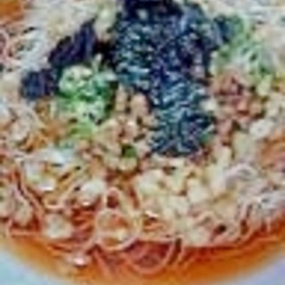 夏のお昼は、オクラ納豆のぶっかけそうめん♪